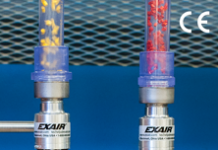 Threaded Line Vac from EXAIR Turns Pipe Into a Conveyor