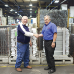 Mike Traylor from JAC Products and Suhner sales representative Charles Stitcher have worked together on hundreds of machine builds at JAC