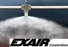 Atomizing Spray Nozzle from EXAIR Atomizing Spray Nozzle Provides 360 Degree Coverage from EXAIR