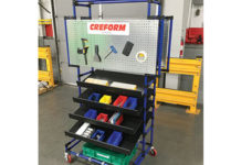 Creform’s App-Specific Tool Cart for Switchgear Manufacturer Tool Cart