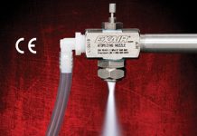 New Large Siphon Fed Spray Nozzle Coats, Cools, Treats & Paints NPT