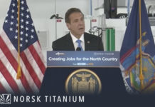 Norsk Titanium Dedicates Plattsburgh Machines at Ceremony with New York Governor Norsk Titanium, Norsk, Plattsburgh