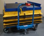 Scissor Lift with Conveyor and Safety Skirting