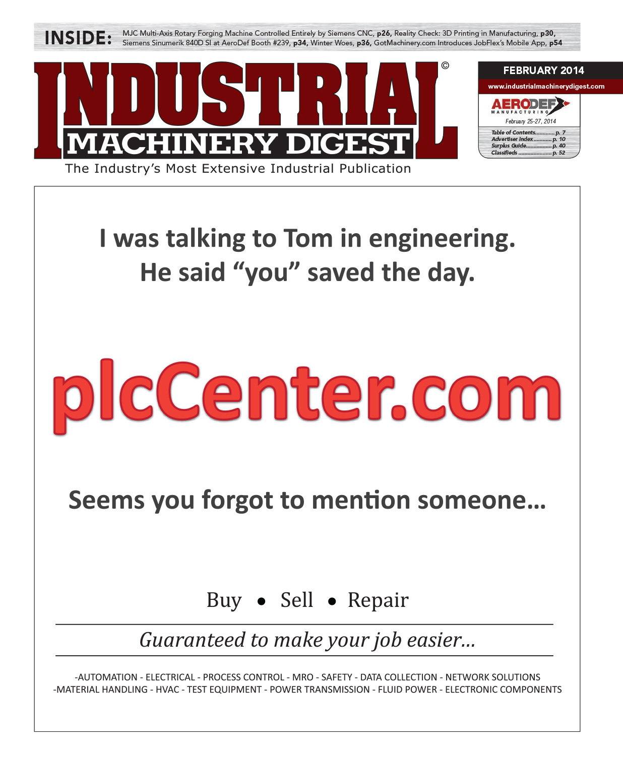IMD February 2014 IndMacDig Industrial Machinery Digest