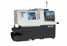 8-axis, 32mm Nexturn Swiss-Type Lathe with Exchangeable Guide Bushing in Action at IMTS 2018 Booth S-338536