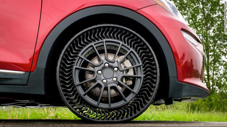 The notion of airless tires has been floating around for a while, but they just might finally be making it to passenger vehicles soon
