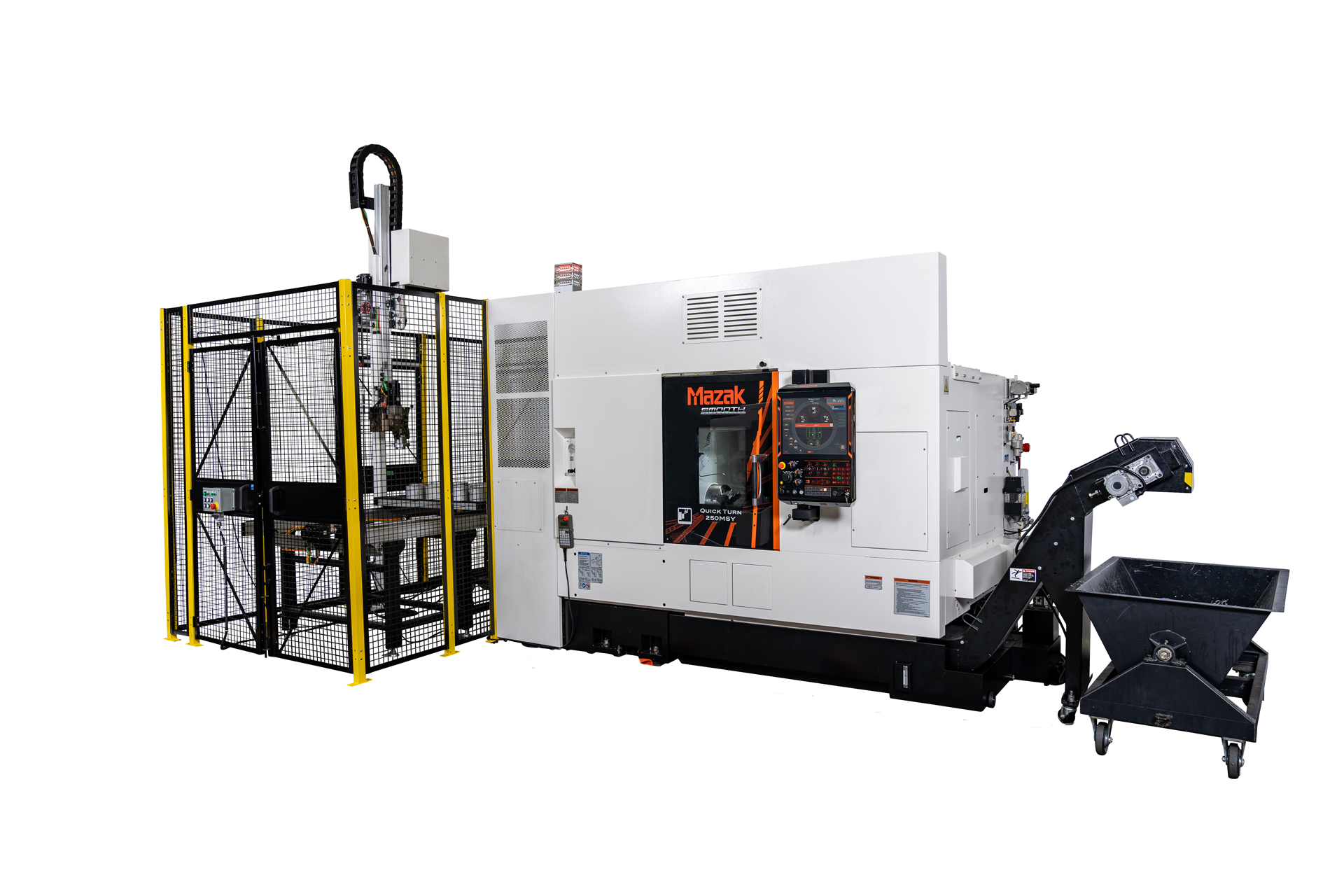 Mazak Adds Automation to Multi-Tasking with the QUICK TURN 250MSY + GR100