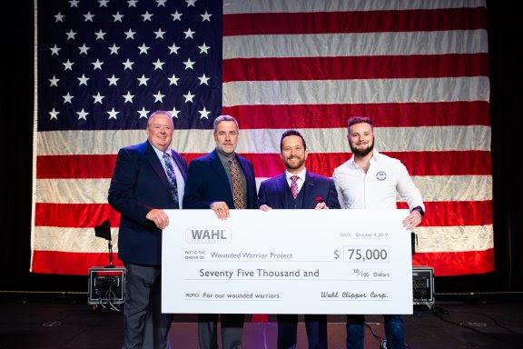 Wahl Presents $75,000 Check to Wounded Warrior Project at MADE IN AMERICA 2019