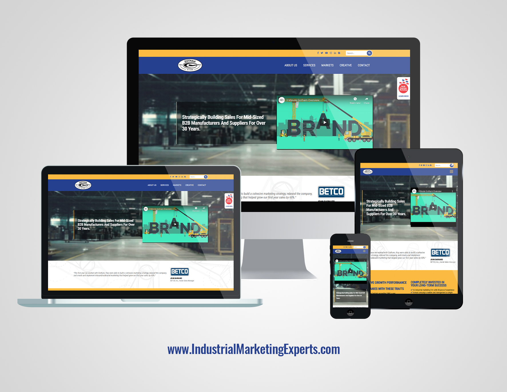 Industrial Marketing Firm Launches New Website