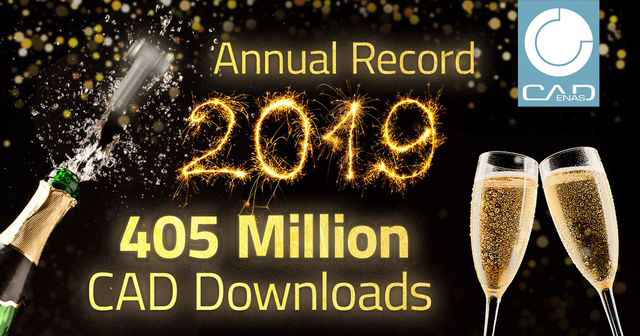 CADENAS pops the corks: 405 million 3D CAD models downloaded in record year 2019