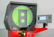 Starrett Expands Horizontal Travel on Popular Benchtop Optical Comparator HB400 Starrett Benchtop Optical Comparator