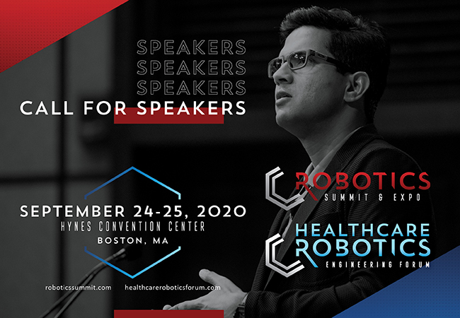 Robotics Summit & Expo AND Healthcare Robotics Engineering Forum 2020 announces Call for Presentations