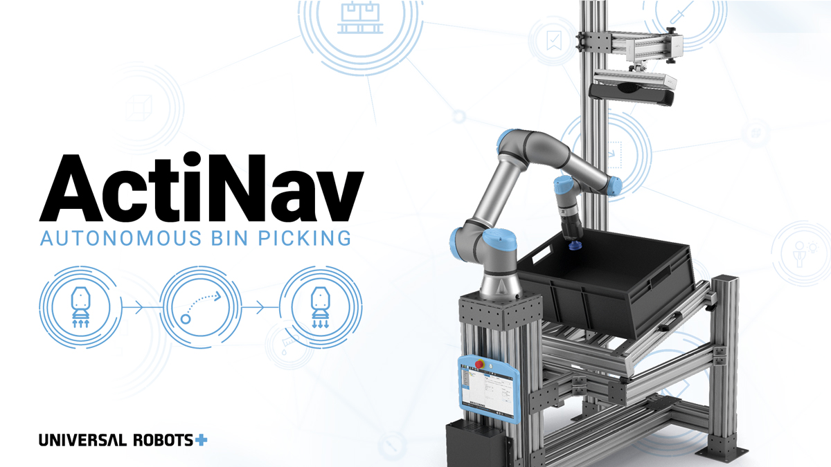 Universal Robots Launches ActiNav, the World’s First Autonomous Bin Picking Kit for Machine Tending Applications