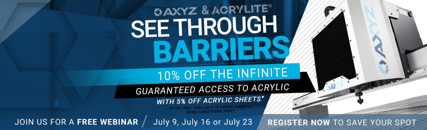 AXYZ Partners with ACRYLITE®  For Special Promotion And Training To Fight Covid-19