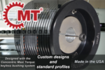 V-Ribbed Pulleys are available with the Concentric Maxi Torque