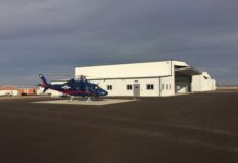 Life Flight Network gets 70-foot bifold door for new emergency response hangar