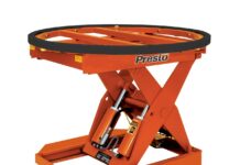 Pneumatic Leveler Automatically Adjusts Pallet Load Height