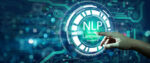 NLP Natural Language Processing cognitive computing technology concept.