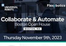 Flexxbotics to Present Breakthroughs in Robot-Driven Manufacturing at Universal Robots Collaborate & Automate Flexxbotics
