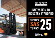 Toyota Material Handling Celebrates 25th Anniversary of SAS during National Forklift Safety Day Toyota