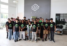 Frog Force 503 Robotics Team Cuts and Forms Metal at BLM GROUP USA Headquarters BLM