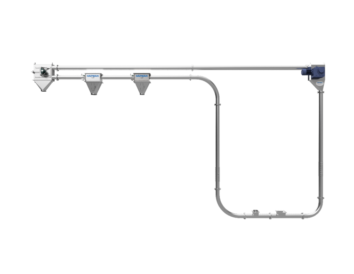 Hapman’s TubePro™ Tubular Drag Conveyor: Reliable, Gentle Material Transport for Demanding Applications